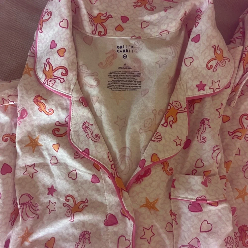ROLLER RABBIT X TARGET SEA LIFE PAJAMA SET MEDIUM NWT - Picture 4 of 5